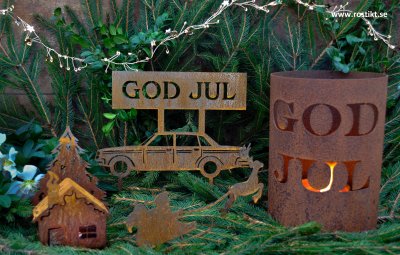 rostig-juldekoration-tomte-släde-corten-advent-