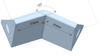 L-stöd - corten - mur- slänt - 3mm