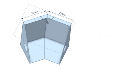 L-stöd - corten - mur- slänt - 3mm