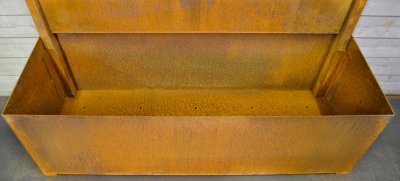 corten-skärmvägg